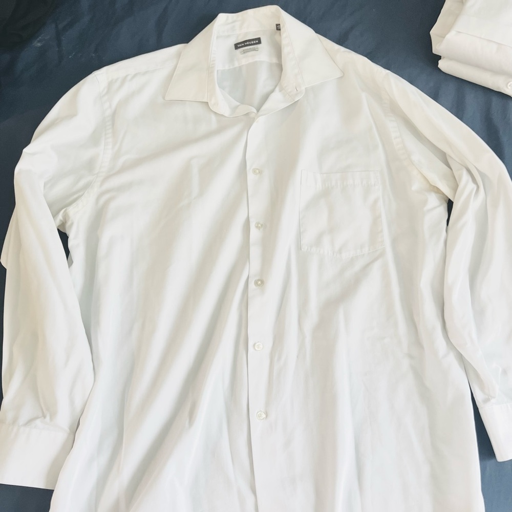 Van Heiden White long sleeve dress shirt